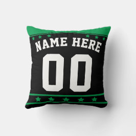 Eishockey Jersey Name & Number Template Pillow Kissen