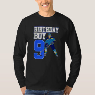 Eishockey-Junge 9. Geburtstag Sport Spieler Traine T-Shirt