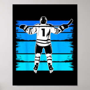 Eishockey Jungen Nummer 1 1. Geburtstag 1 Jahr alt Poster