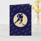 EISHOCKEY KARTE (Gelbe Blume)