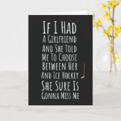 Eishockey Karten für seine Männer Boy Sport Player (Gelbe Blume)