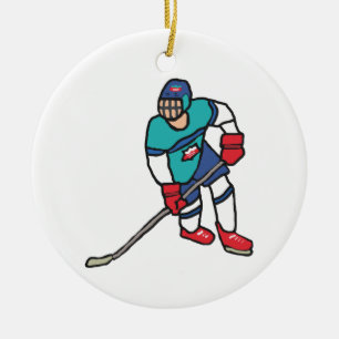 Eishockey Keramik Ornament