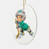 Eishockey Keramikornament (Links)