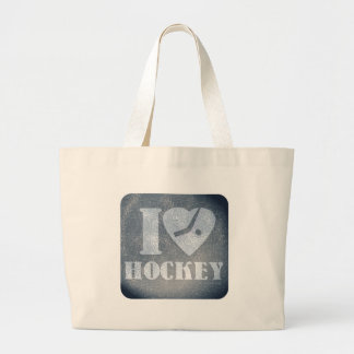 Eishockey-Liebe Jumbo Stoffbeutel