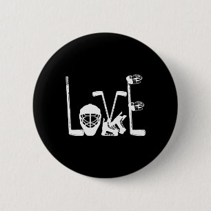 Eishockey Liebe Lustiges Eishockey Valentinstag Mä Button