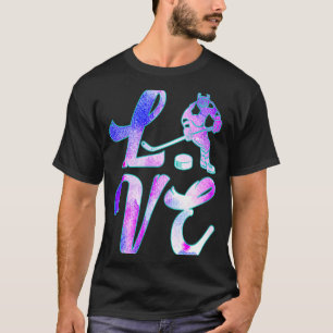Eishockey-Liebe-Trainerlüfter T-Shirt