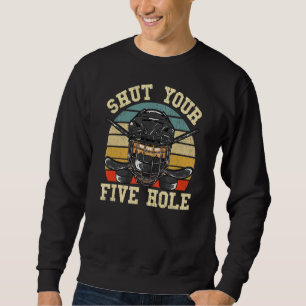 Eishockey macht den 5-Loch-Spaß Sayin zum Kindersp Sweatshirt