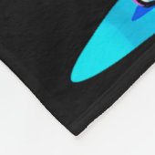 Eishockey Mädchen Dabbing Einhorn Fleecedecke (Ecke)