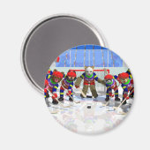Eishockey Magnet (Vorderseite/Rückseite)