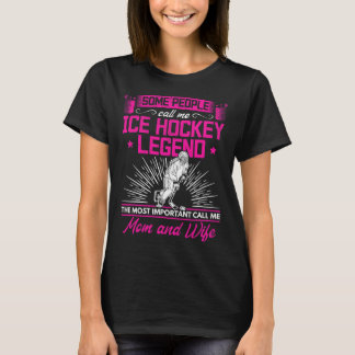 Eishockey-Mama Familien-Hockeyspieler Eishockey Pl T-Shirt