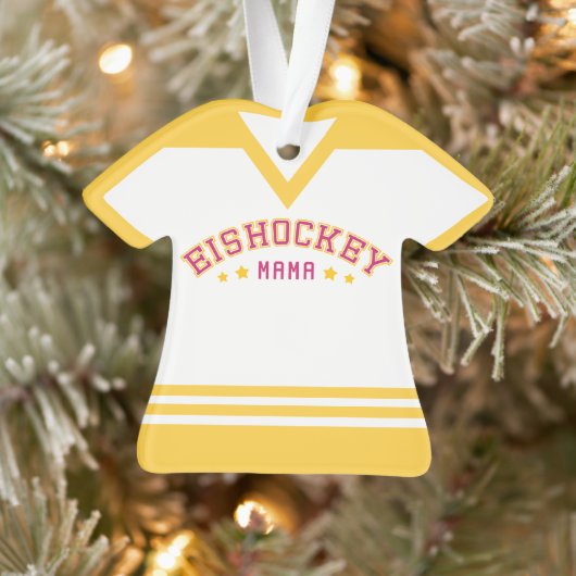 Eishockey Mama Hockey Mama Deutschland Ornament (Baum)