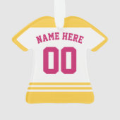 Eishockey Mama Hockey Mama Deutschland Ornament (Rückseite)