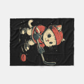 Eishockey Männer Fleecedecke (Vorderseite (Horizontal))