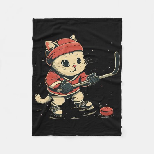 Eishockey Männer Fleecedecke (Vorderseite)