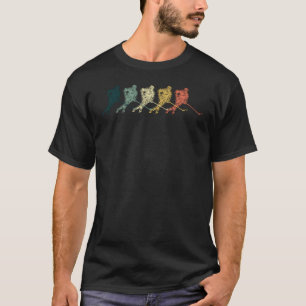 Eishockey-Mannschaft Goalie Vintag Retro T-Shirt