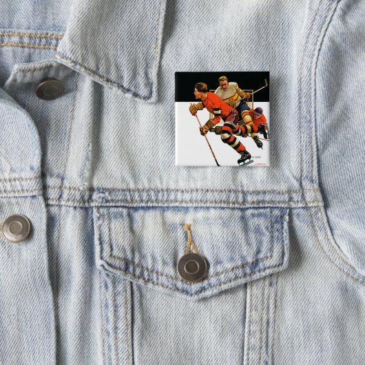 Eishockey-Match Button (Beispiel)