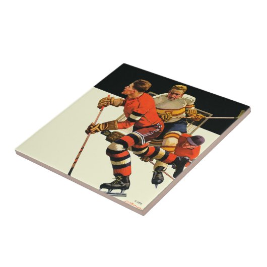 Eishockey-Match Fliese (Seite)