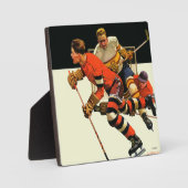 Eishockey-Match Fotoplatte (Vorderseite)