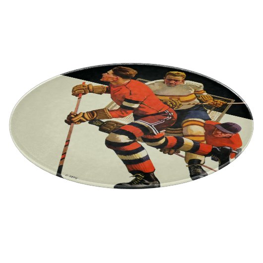 Eishockey-Match Schneidebrett (Ecke)