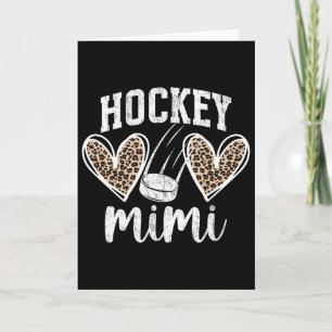 Eishockey Mimi Oma Herzen Mimi von einem Hockey Pl Karte