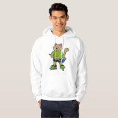 Eishockey mit Eishockeyschläger Hoodie (Vorne ganz)