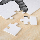 Eishockey mit Eishockeyschläger Puzzle (Seite)