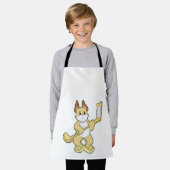 Eishockey mit Eishockeyschläger Schürze (Getragen)