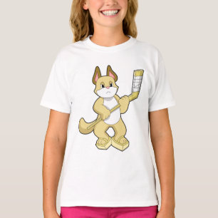 Eishockey mit Eishockeyschläger T-Shirt