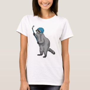 Eishockey mit Eishockeyschläger T-Shirt