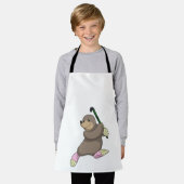 Eishockey mit Hockeyschläger Schürze (Getragen)