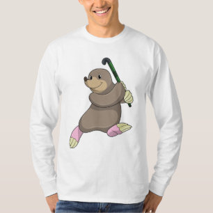 Eishockey mit Hockeyschläger T-Shirt