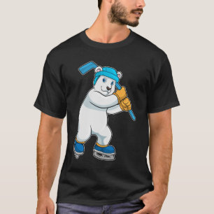 Eishockey mit Stick T-Shirt
