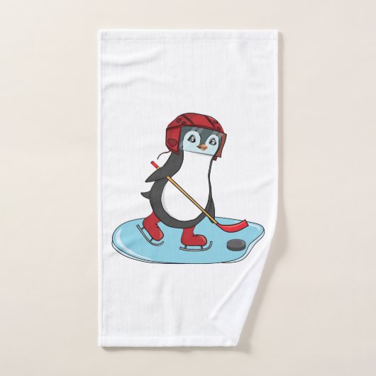 Eishockey Niedlich Penguin Handtuch (Handtuch)