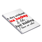 Eishockey Notizblock (Rechte Seite)