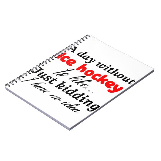 Eishockey Notizblock (Linke Seite)