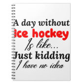 Eishockey Notizblock (Vorderseite)