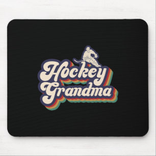 Eishockey-Oma eines Hockeyspielers Großmutter Mousepad