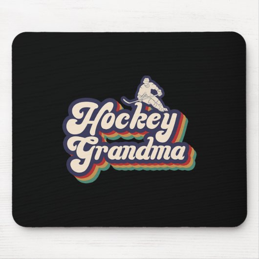 Eishockey-Oma eines Hockeyspielers Großmutter Mousepad (Vorne)