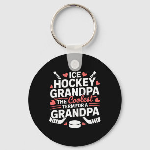 Eishockey-Opa Der coolste Begriff für einen Opa Schlüsselanhänger