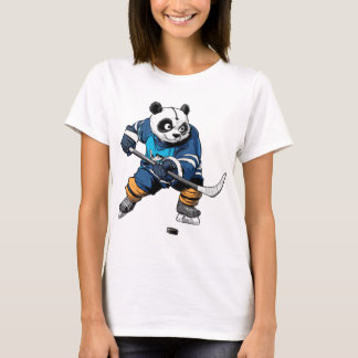 Eishockey-Panda-Bär T-Shirt