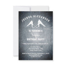 Eishockey-Party Einladung