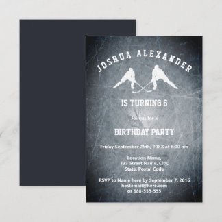 Eishockey-Party Einladung