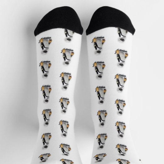 Eishockey Penguin Socken (Oben)