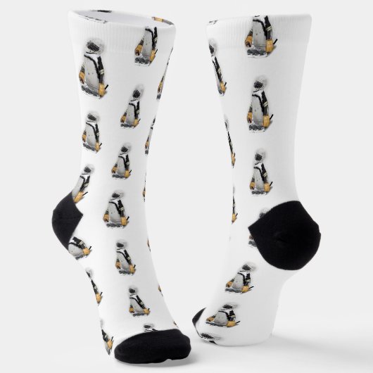 Eishockey Penguin Socken (Gewinkelt)