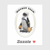 Eishockey Pinguin Aufkleber (Blatt)