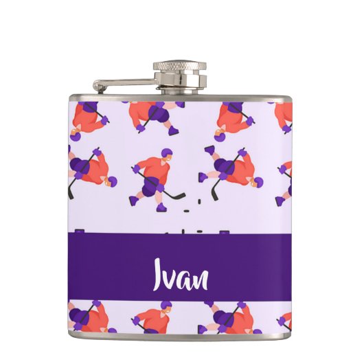 Eishockey Player Flachmann (Vorderseite)