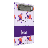 Eishockey Player Mini Klemmbrett (Schrägansicht)