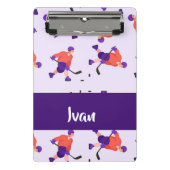 Eishockey Player Mini Klemmbrett (Vorderseite)