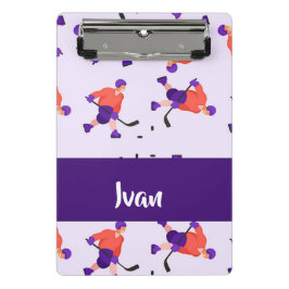 Eishockey Player Mini Klemmbrett