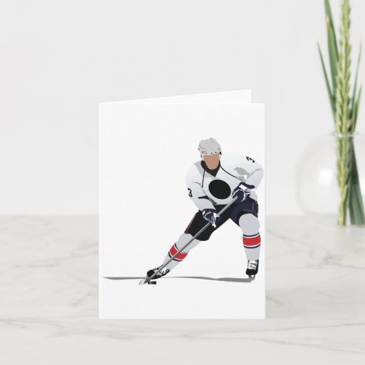 Eishockey-Player-Mitteilungskarten Karte (Vorderseite)